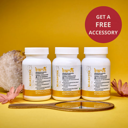 Nijashtha Pack of 3 with a Free Handle Mirror & a Free Mulshudhi